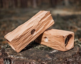 Juego de molinillos de sal y pimienta con ventana de visualización, acabado en roble y nogal, molinillo de especias, mecanismo de molienda de cerámica, con diseño individual, salero y pimentero.