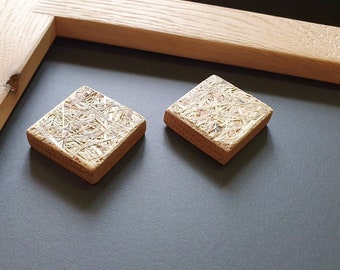 Alpine hay magnets - Organoid / Meadow grass magnet / Board magnet - Refrigerator magnet / Neodymium magnets / Wooden magnets / Pinboard