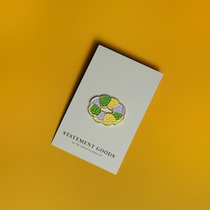 Mardi Gras King Cake Enamel Pin - New Orleans  - Mardi Gras - Carnival