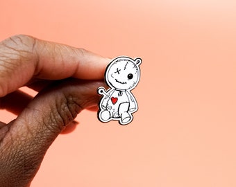 Voodoo Doll Enamel Pin: Gold Plated New Orleans Gift