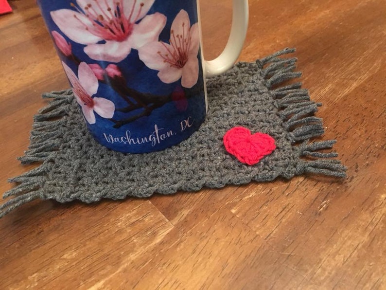 Mug Rug Crochet PATTERN ONLY easy for beginners Etsy