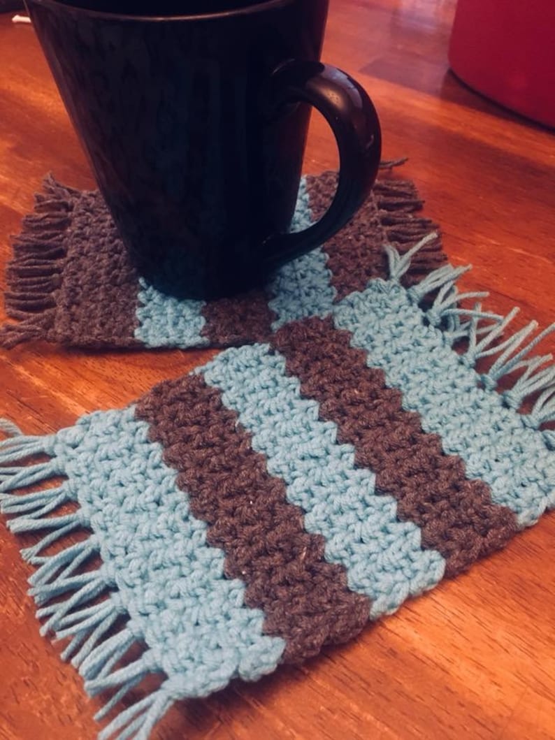 Mug Rug Crochet PATTERN ONLY easy for beginners | Etsy