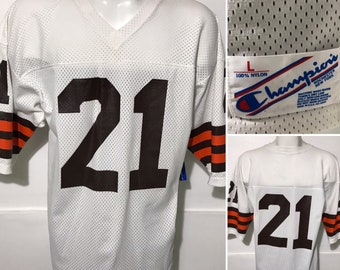 Vintage Eric Metcalf Dead Stock Cleveland Browns Mesh Champion Jersey L