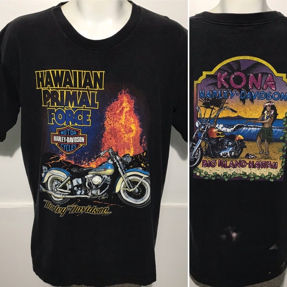 HARLEY-DAVIDSON Tシャツ 1995 L made in USA Vintage 1995 Harley Davidson Hawaii Tee XL - Etsy