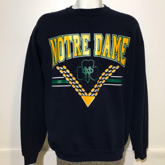 retro notre dame sweatshirt