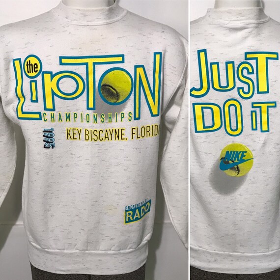Vintage 1995 Nike Tennis Lipton Championships Swea