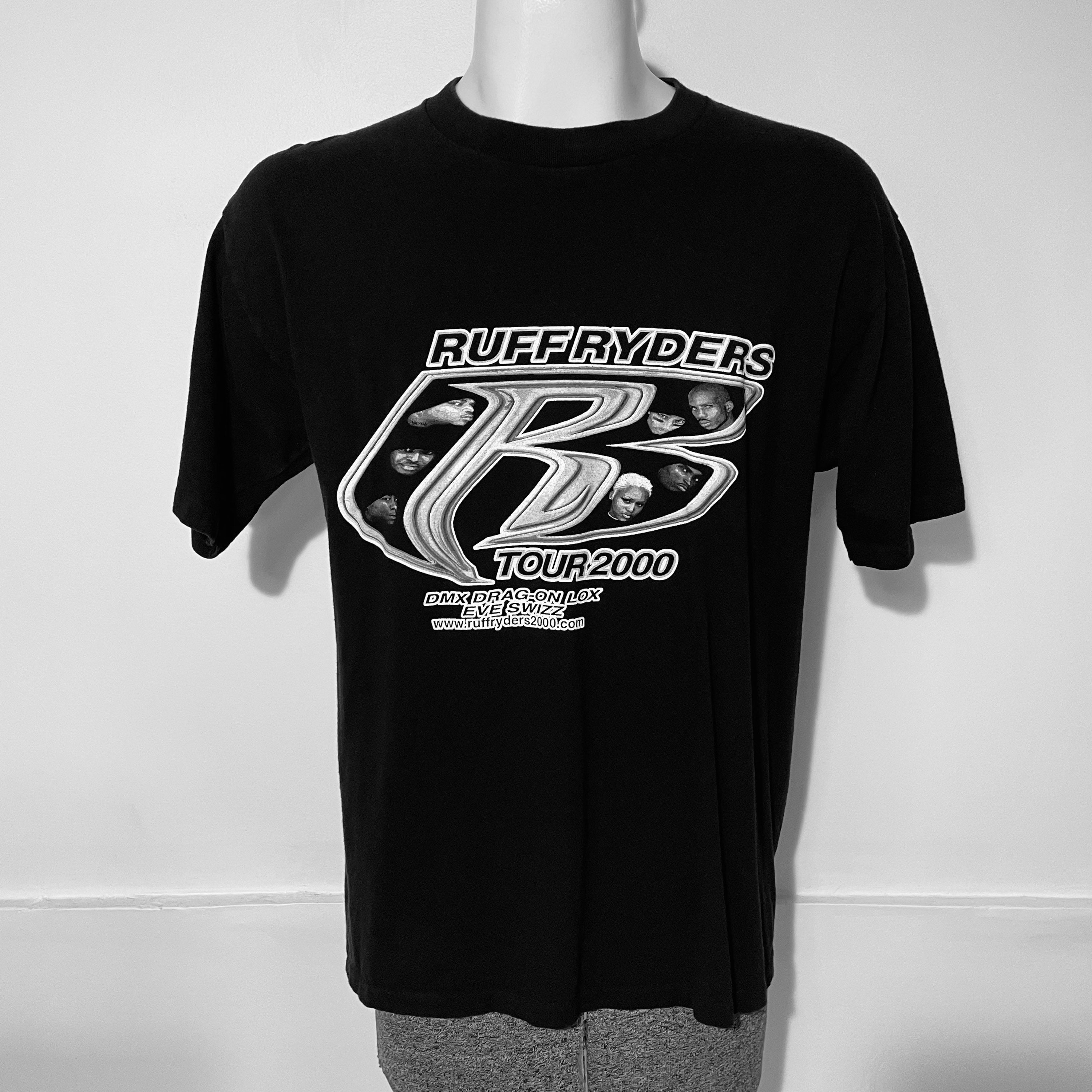 VINTAGE ヴィンテージ 00s Ruff Ryders Tour 2000 ラフライダースフロントプリント半袖Tシャツカットソー ヴィンテージ ブラック