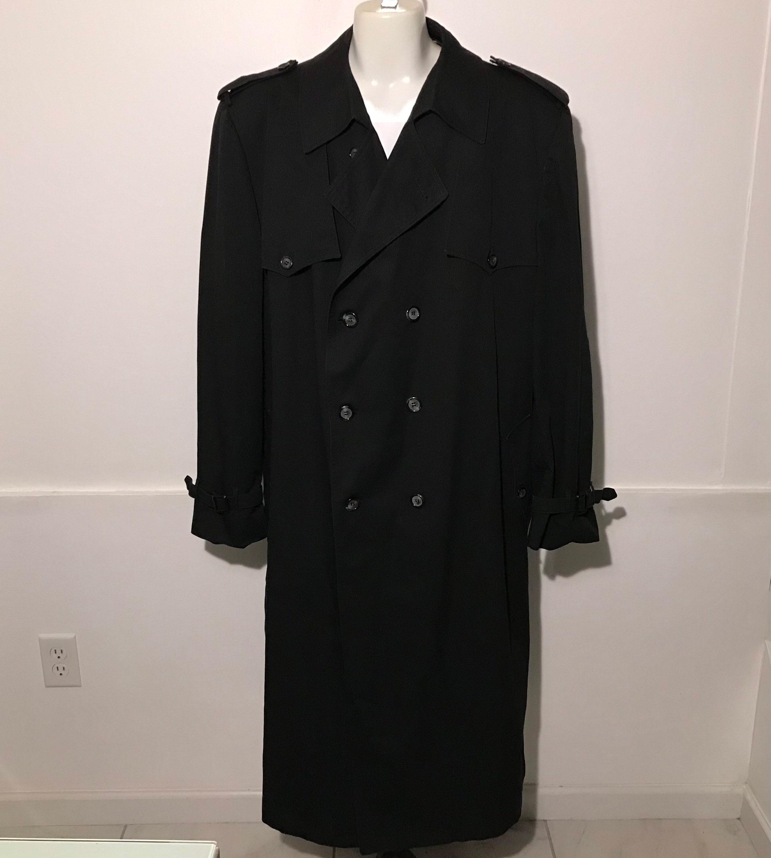 Vintage Christian Dior Trench Coat Mens XL | Etsy
