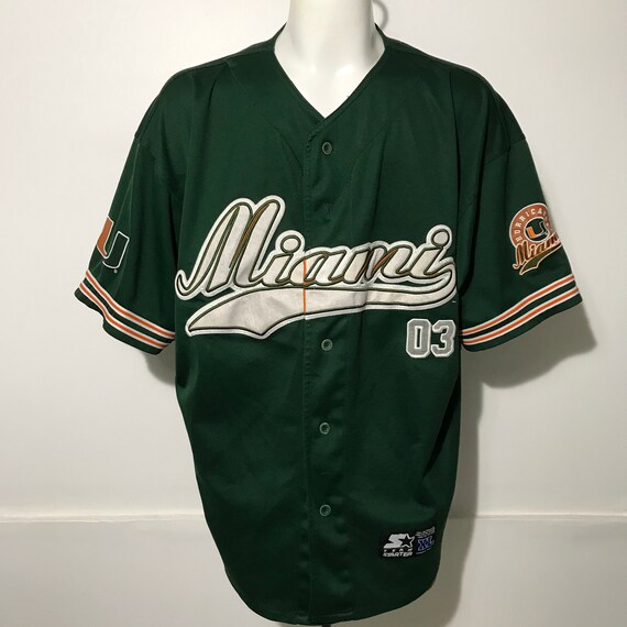 vintage miami hurricanes jersey