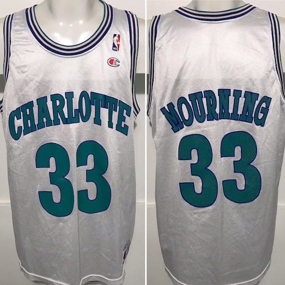 Vintage Alonzo Mourning Charlotte Hornets Champio… - image 1
