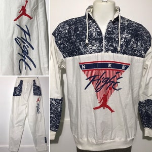 Vintage Nike Flight Pullover and Pants Set L