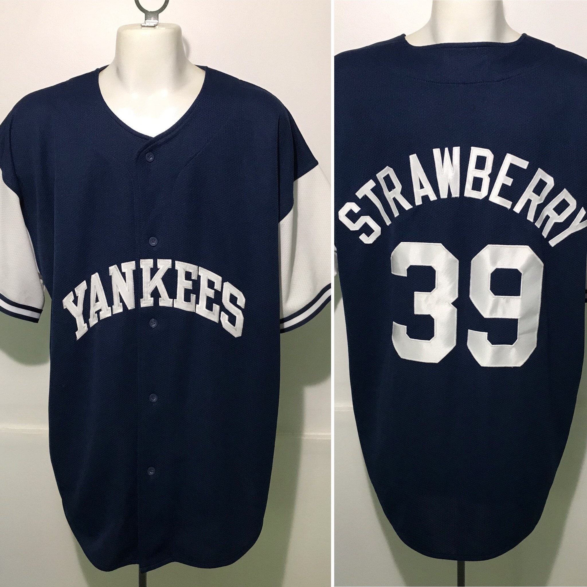 CapsuleClothing Vintage Darryl Strawberry New York Yankees Jersey 2XL