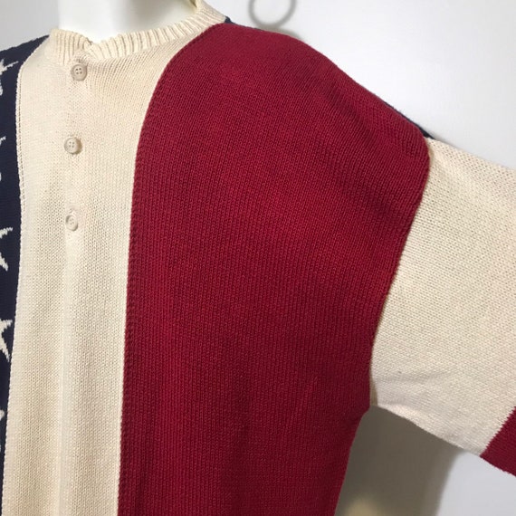 Vintage American Flag Sweater XL/XXL - image 4