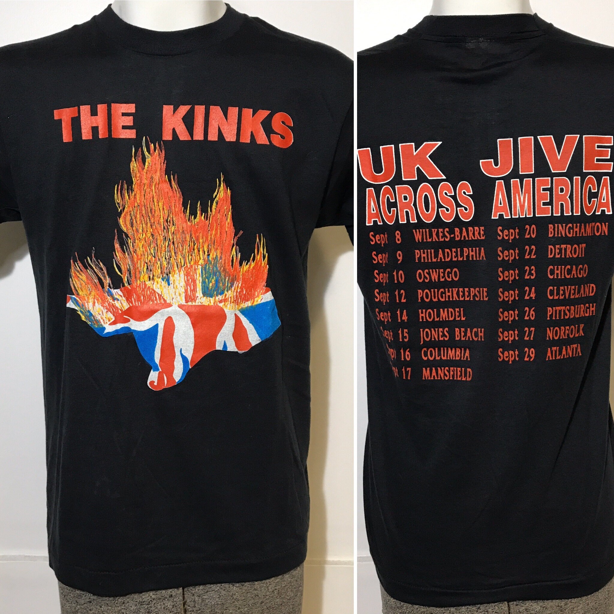 Vintage 80s the Kinks UK Jive Across America Tour Tee S/M - Etsy India