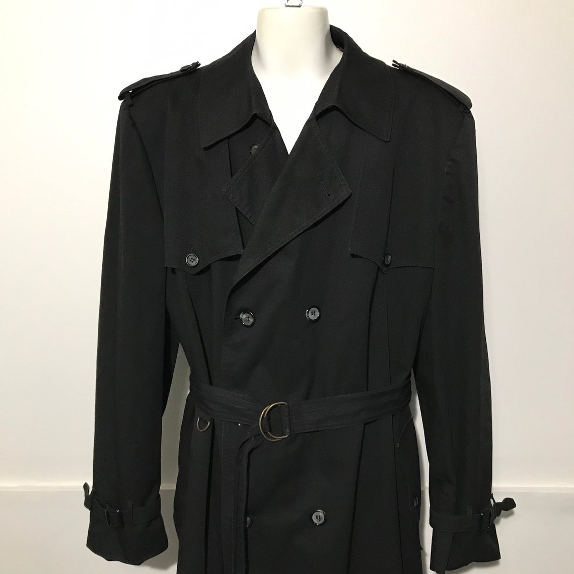 Vintage Christian Dior Trench Coat Mens XL | Etsy