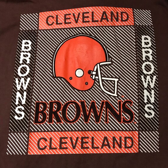 Vintage Cleveland Browns Quarter Length Sleeve Te… - image 3