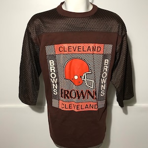 Vintage Cleveland Browns Quarter Length Sleeve Tee L