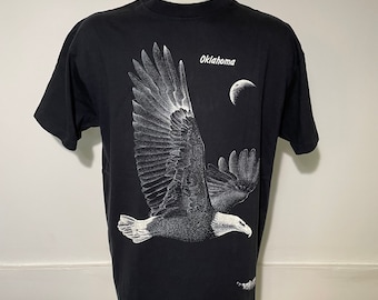 Vintage Bald Eagle Oklahoma Tee L