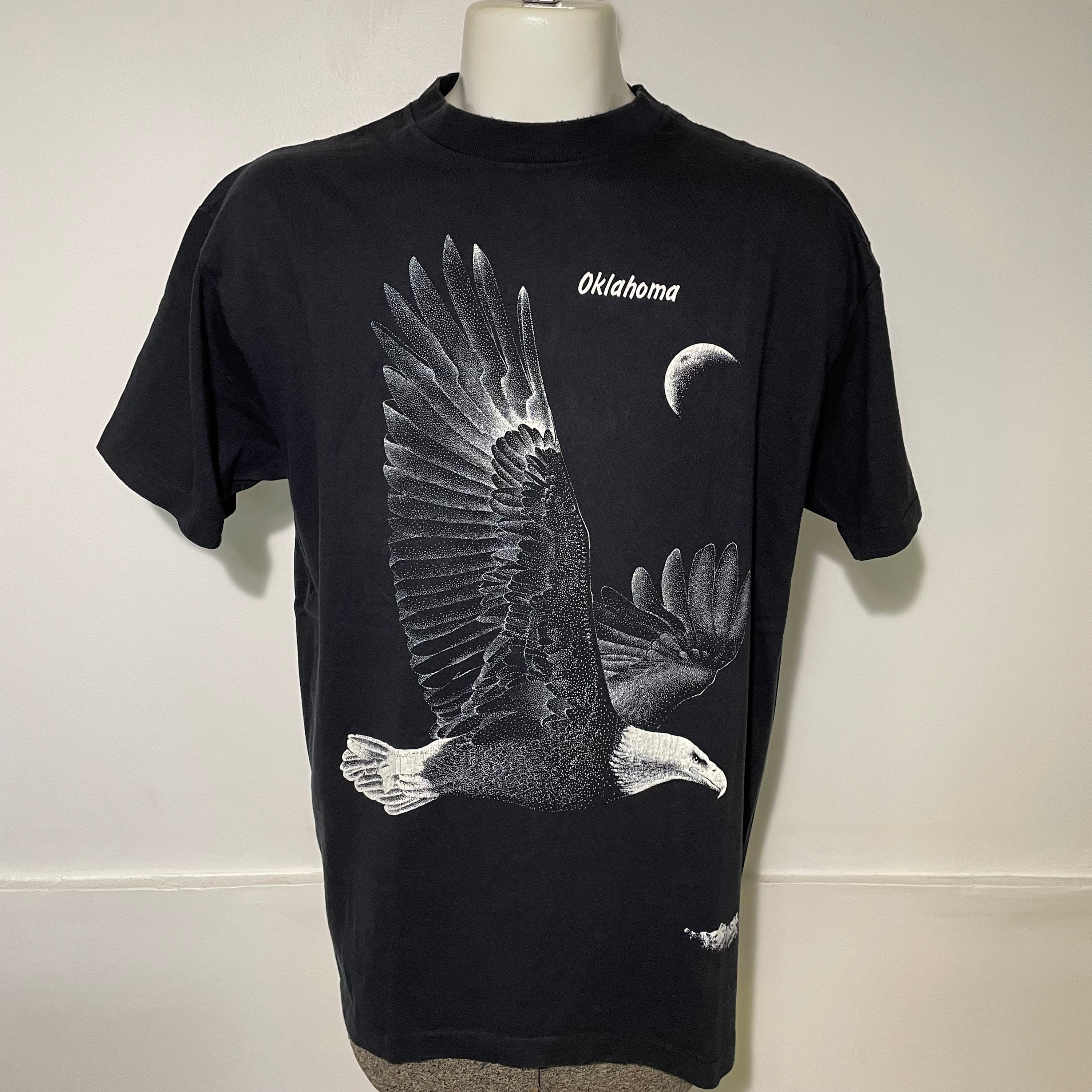 Vintage Bald Eagle Oklahoma Tee L