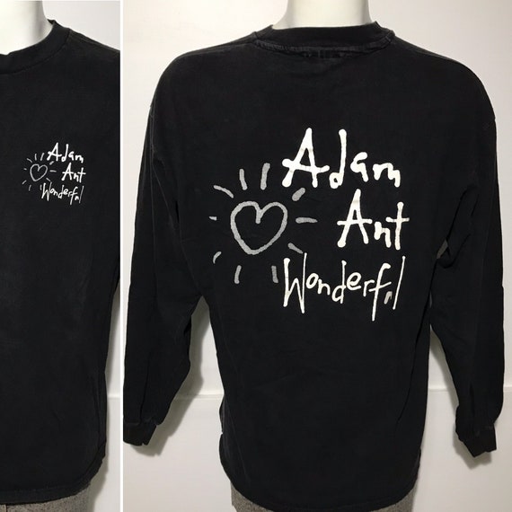 Vintage 1990s Adam Ant Wonderful Long Sleeve Tee … - image 1