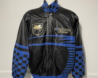 Vintage 1990s Choko Leather Racing Jacket / Sport III / Racing