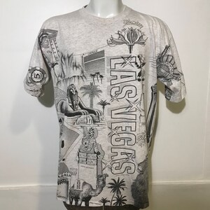 Vintage All Over Print Las Vegas Tee L/XL