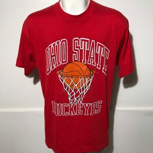 Vintage Ohio State University OSU Buckeyes Basketball Tee XL