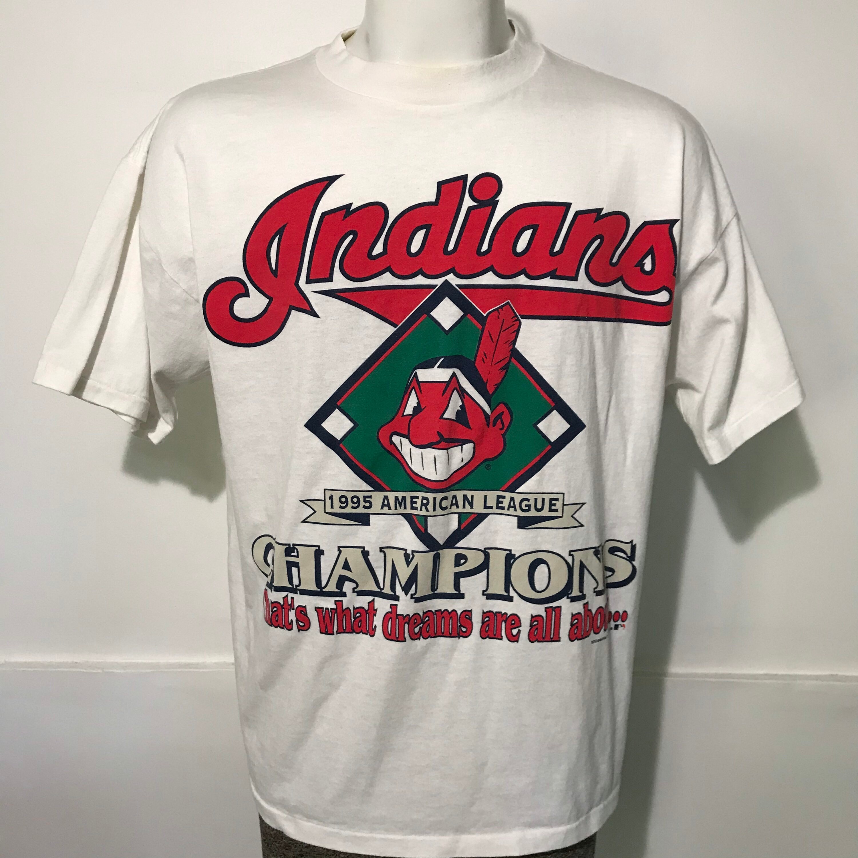 Vintage 1995 Cleveland Indians American League Champions Tee | Etsy