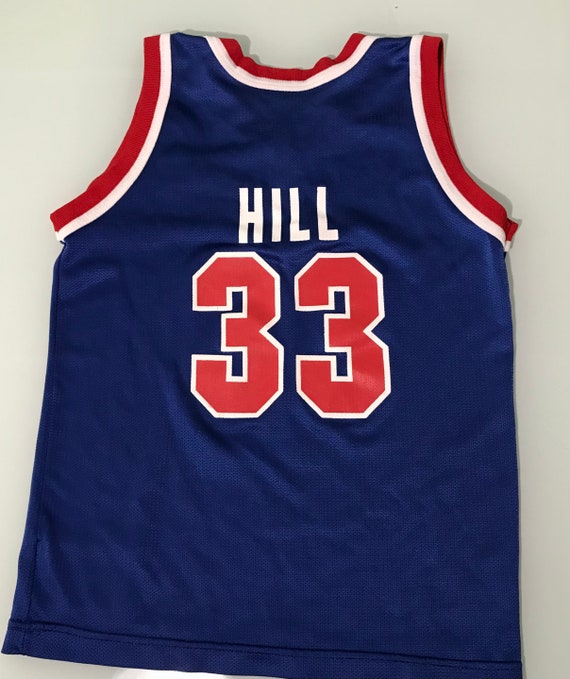 Vintage Grant Hill Detroit Pistons Champion Jerse… - image 3