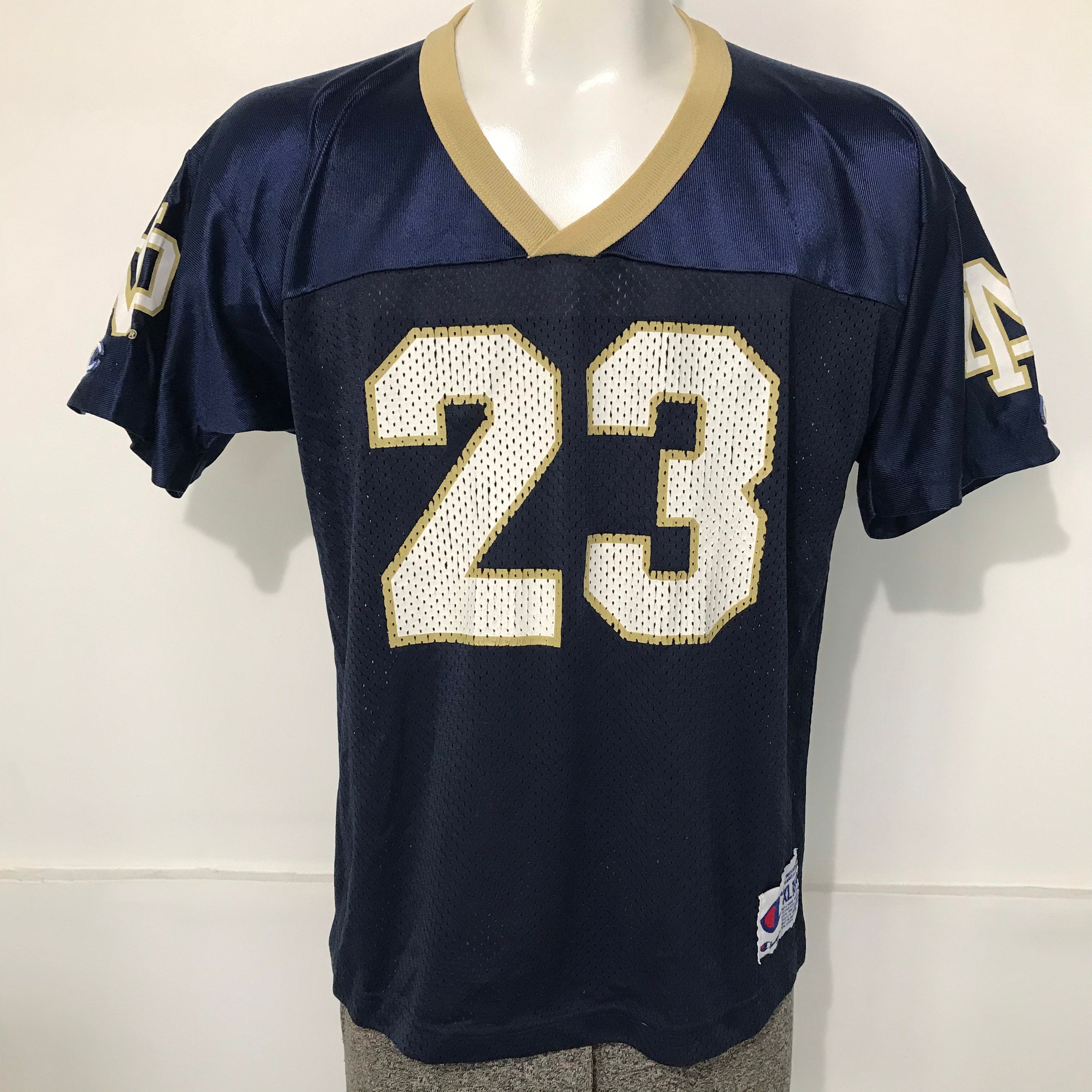 Vintage University of Notre Dame Mesh Football Jersey by Etsy