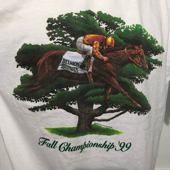 Vintage 1999 Belmont Park Fall Championship Horse… - image 3