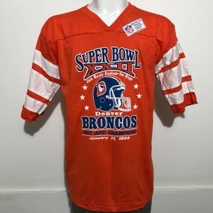 Vintage 1988 Denver Broncos Super Bowl Tee M/L image 1