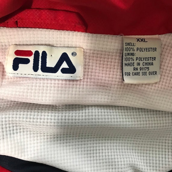 Vintage Fila USA Windbreaker Jacket XXL Etsy UK