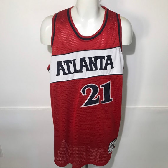 Vintage Atlanta Hawks Dominique Wilkins #21 Mesh … - image 2