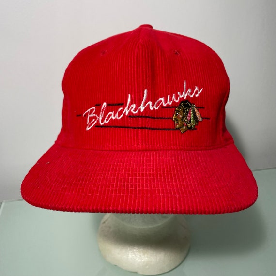 New Era, Accessories, Chicago Blackhawks Astec Flannel Brim Vintage  Hockey Nhl Baseball Cap Hat Rare