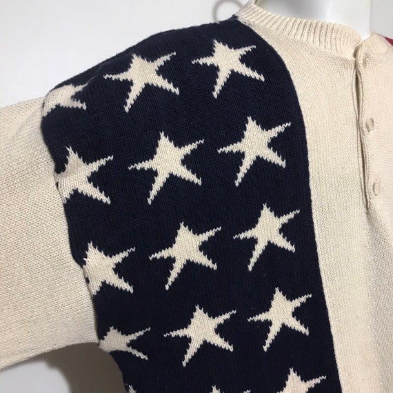 Vintage American Flag Sweater XL/XXL - image 3