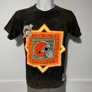 Vintage Cleveland Browns Tie Dye Neon Tee M