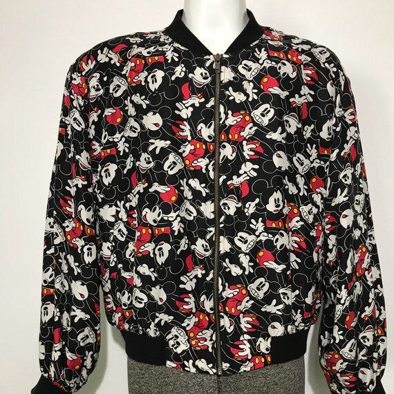 【専用】Vintage JH Silk Disney Bomber Jacket Vintage Disney Jacket JH Silk Bomber Mickey Mouse Minnie