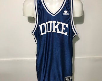 Vintage Duke University Blue Devils Basketball Jersey by Starter L