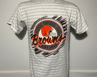 Vintage Cleveland Browns Striped Tee M