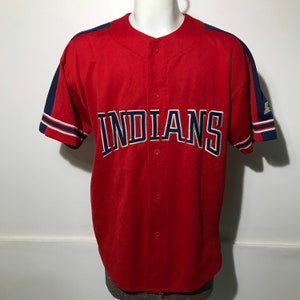 Cleveland Indians jersey Starter 90s sz Medium all se… - Gem