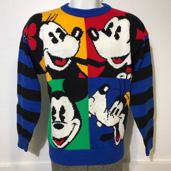 Vintage Mickey Minnie Goofy Sweater M