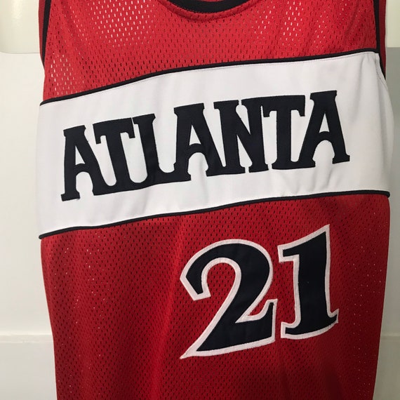 Vintage Atlanta Hawks Dominique Wilkins #21 Mesh … - image 4