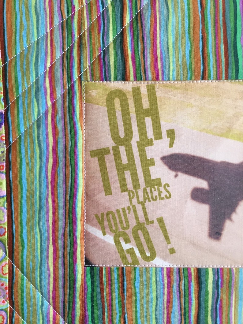 the Places You/'ll Go! Oh Art Quilt