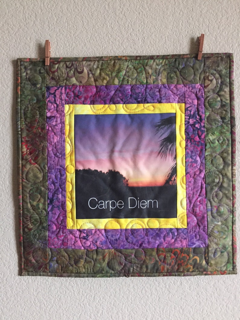 Art Quilt Carpe Diem