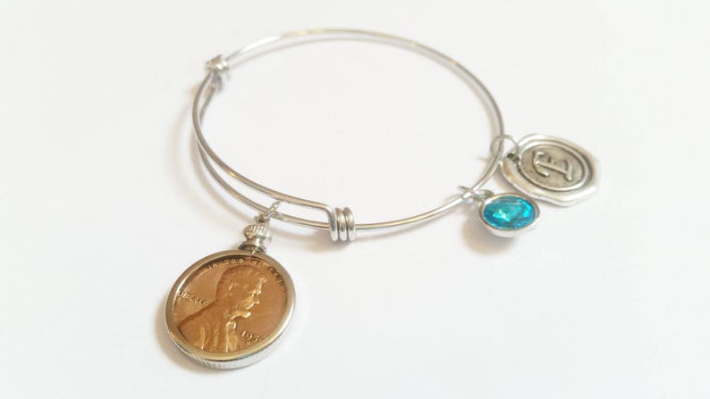 90th Birthday Gift 1931 1932 1933 90 Year Old Gift, 90th Birthday Gift Ideas, 1932 Birthday Ideas, 1932 Wheat Penny, 1932 Birthday Bracelet 