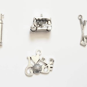 I Love Golfschläger Golfwagen Golftasche USGA PGA US Open Masters - Listing is for One Charm