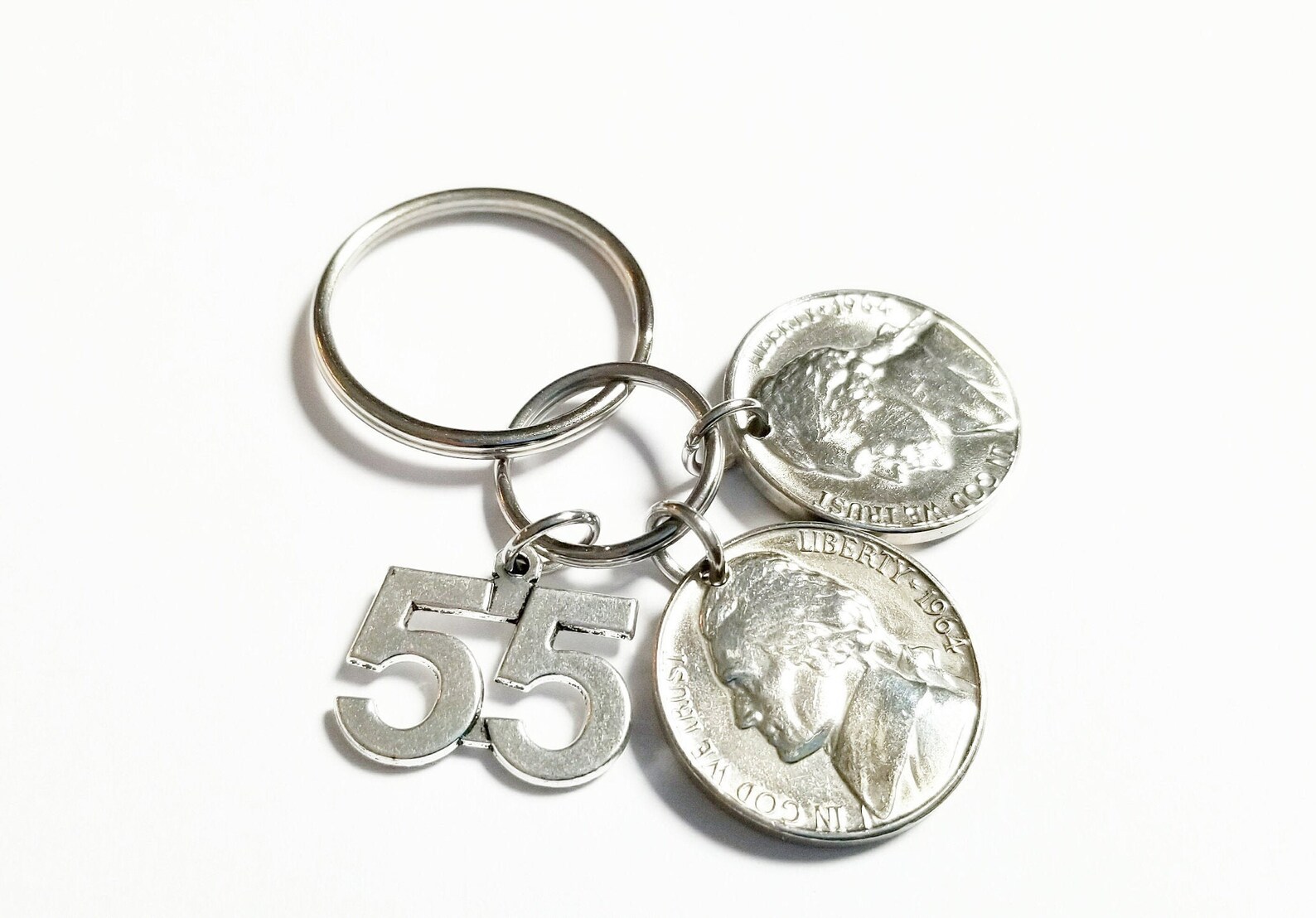 55th Birthday Anniversary 1965 1966 1967 Double Nickels Charm Etsy