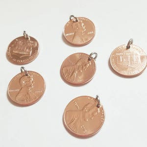 US Penny Charm 1 Cent Gelukkige Verjaardagscadeau US Penny Graduation Geboortejaar Charm 30e 40e 50e 40e 60e Munt Sieraden