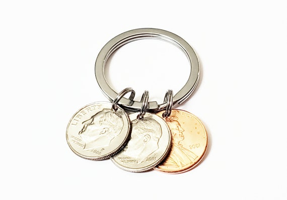 21st Birthday Gifts 2003 2004 2005 Penny Key Chain 21st Birthday Gift 21 Years Old Lucky Penny 21st Birthday Ideas Drinking Age Gift keyring